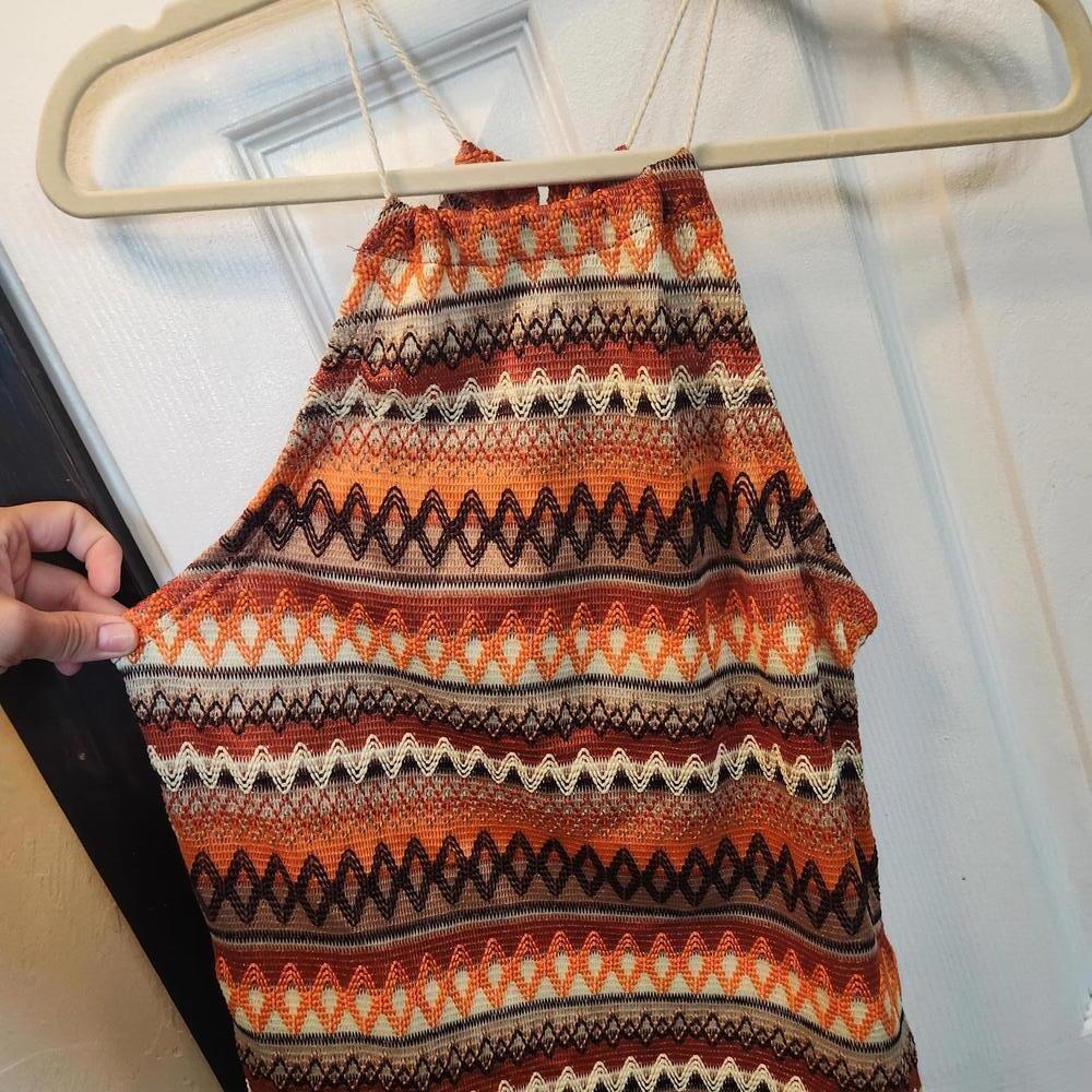 EMERY ROSE Women's Bohemian Style Maxi Dress with Fringe Detail- Small - Picture 3 of 8
